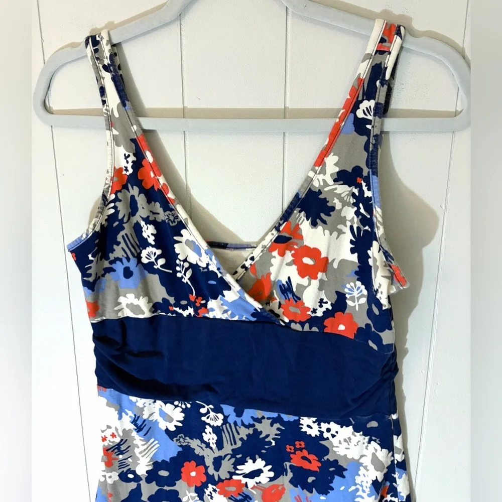 Patagonia Mini Athletic Dress Organic Cotton Floral Sleeveless Medium - Picture 3 of 5